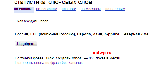 порядок составления семантического ядра